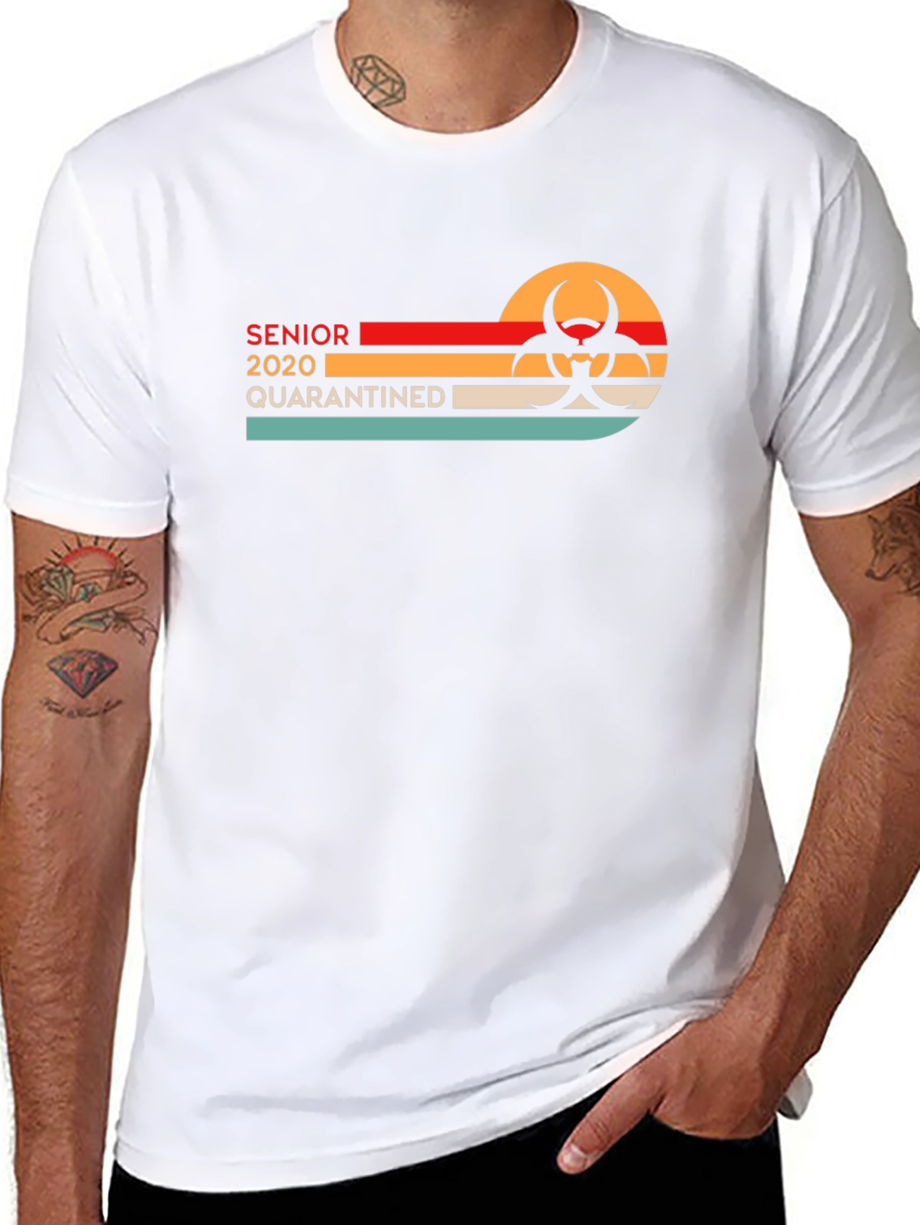 Senior 2020 Quarantined Retro T-Shirt
