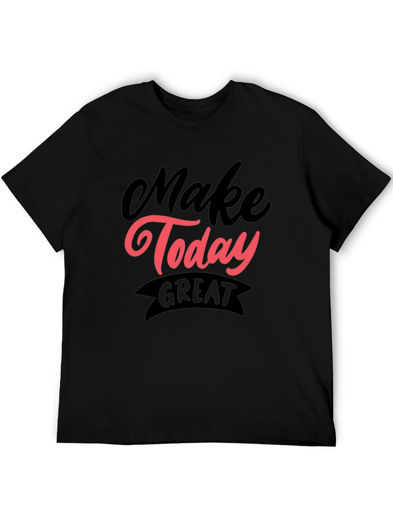 Make Today Great Graphic Tee - Black