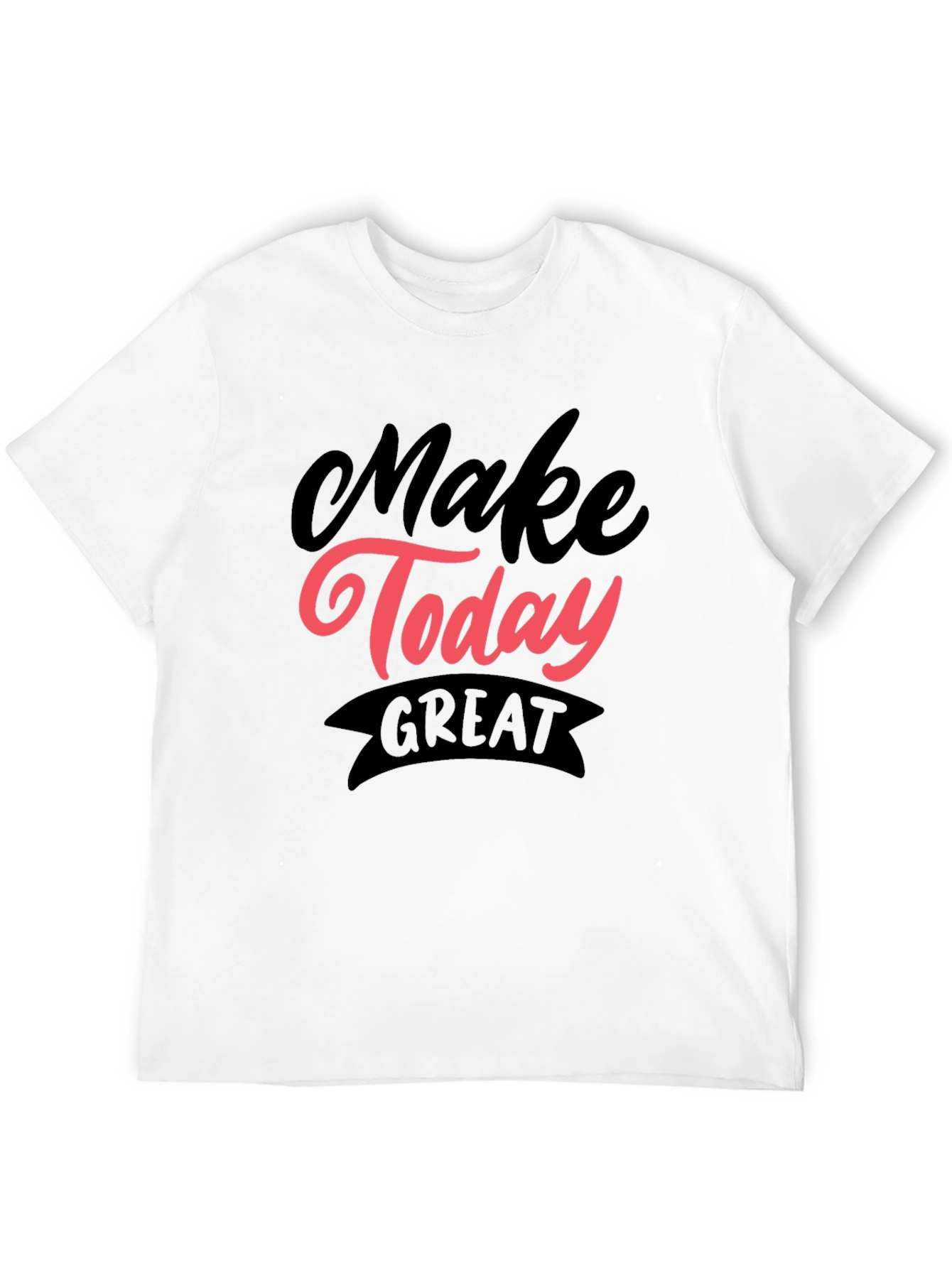 Make Today Great Graphic Tee - Black