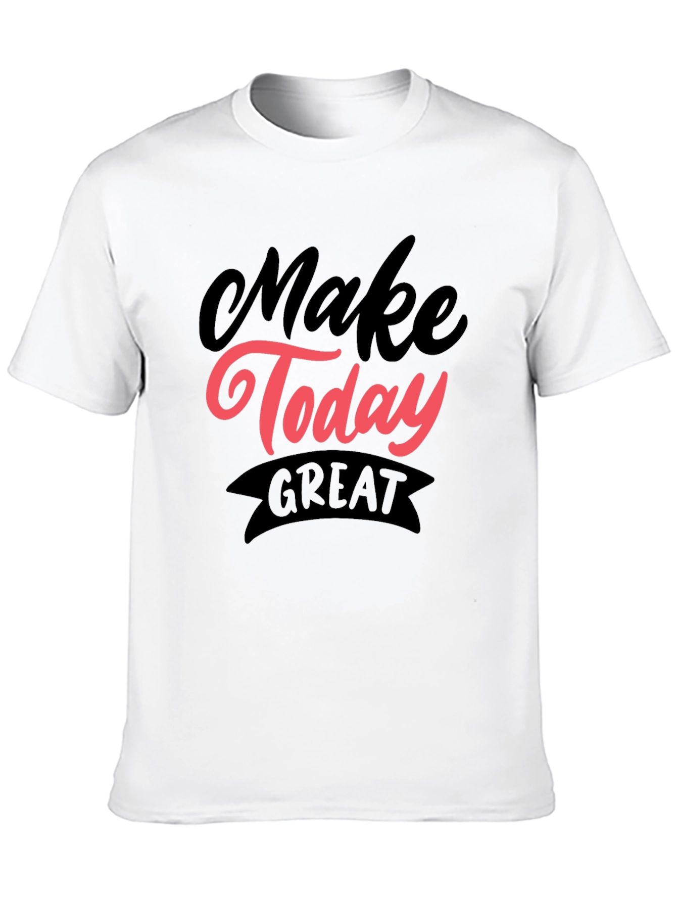 Make Today Great Graphic Tee - Black