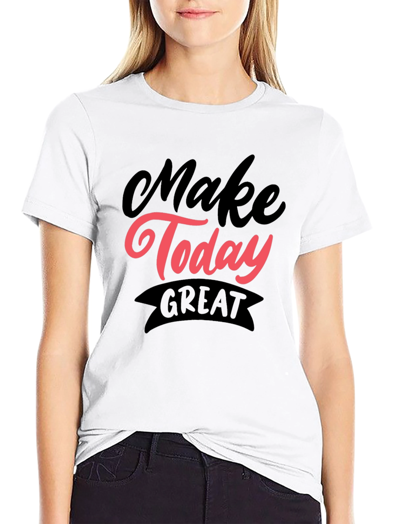 Make Today Great Graphic Tee - Black