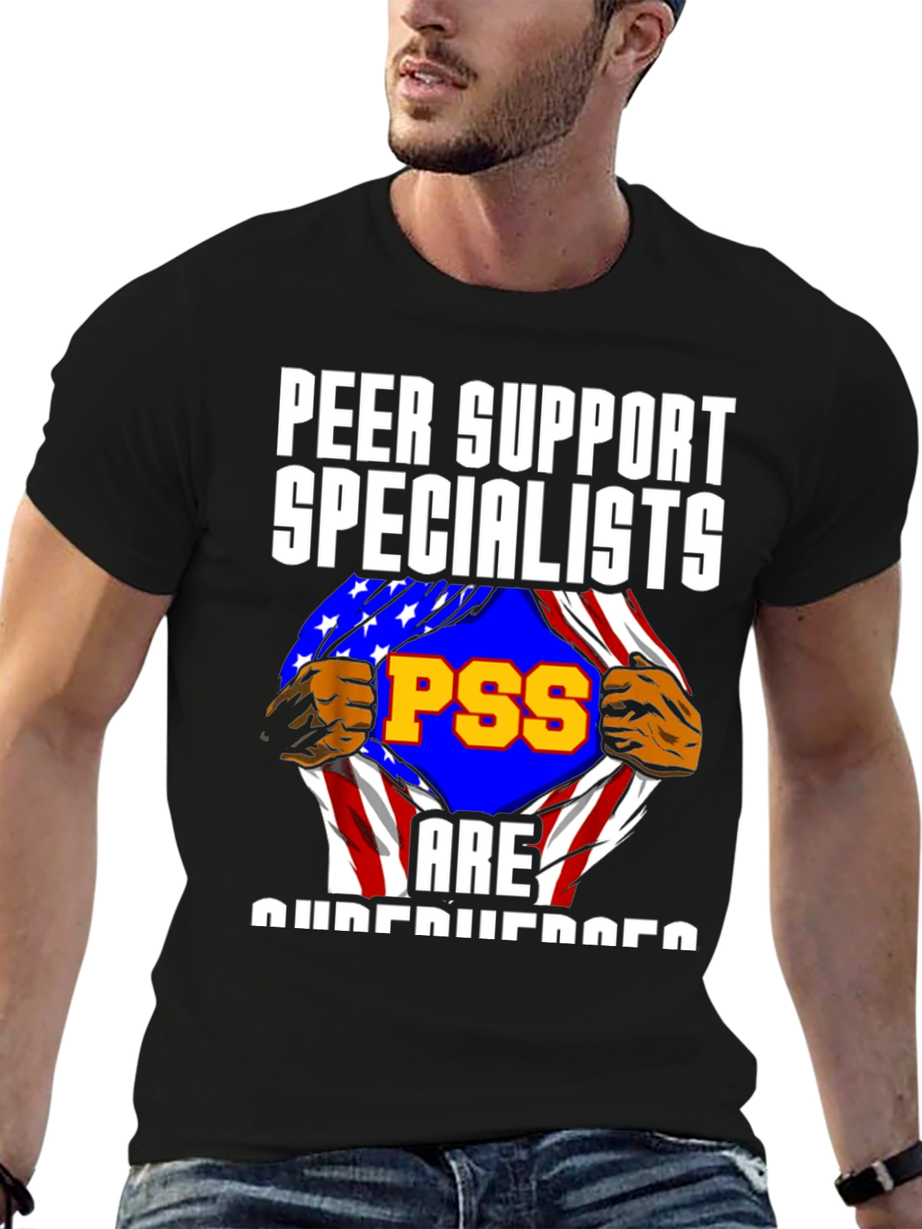 Peer Support Specialist Superhero T-Shirt
