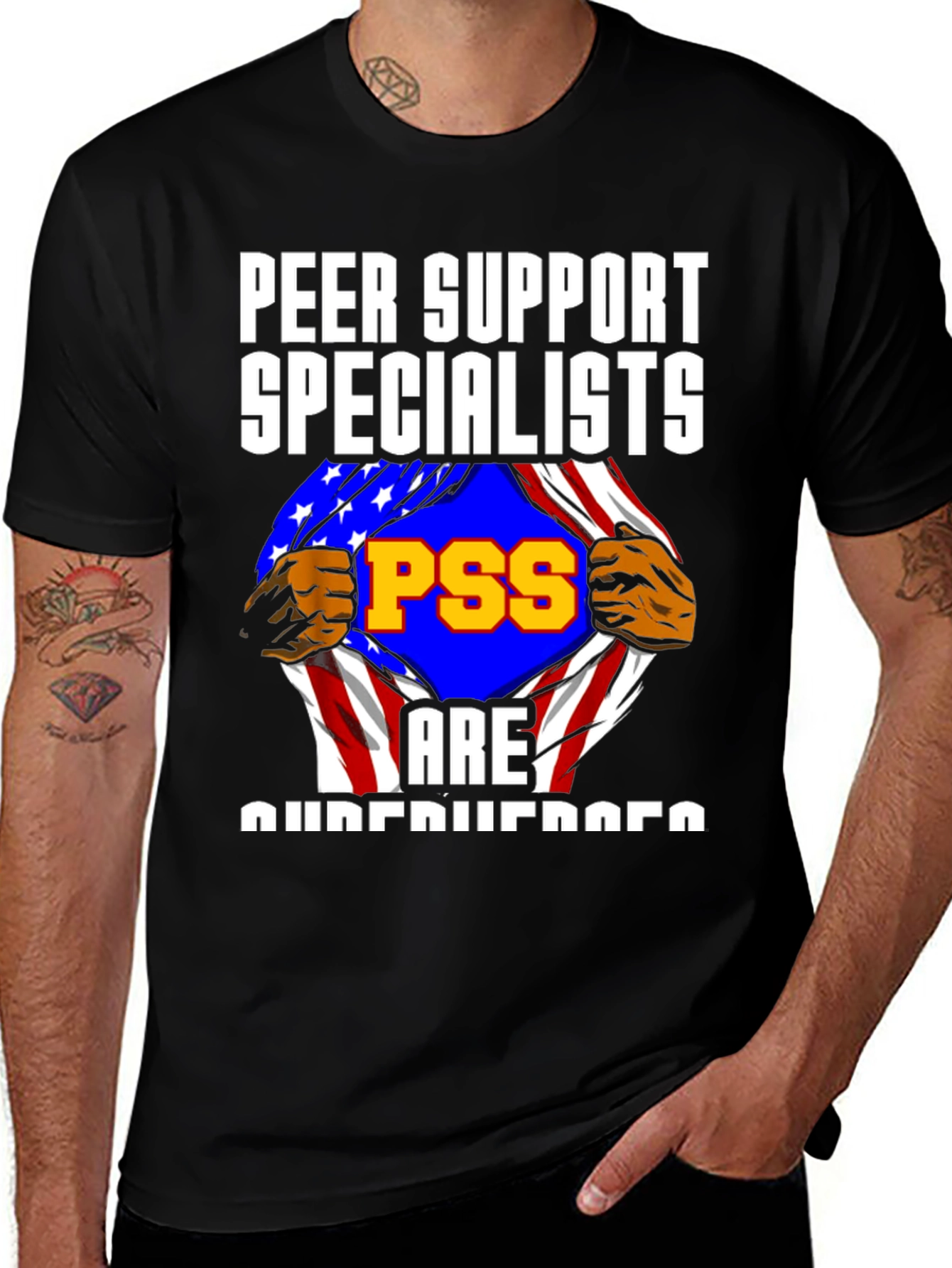 Peer Support Specialist Superhero T-Shirt
