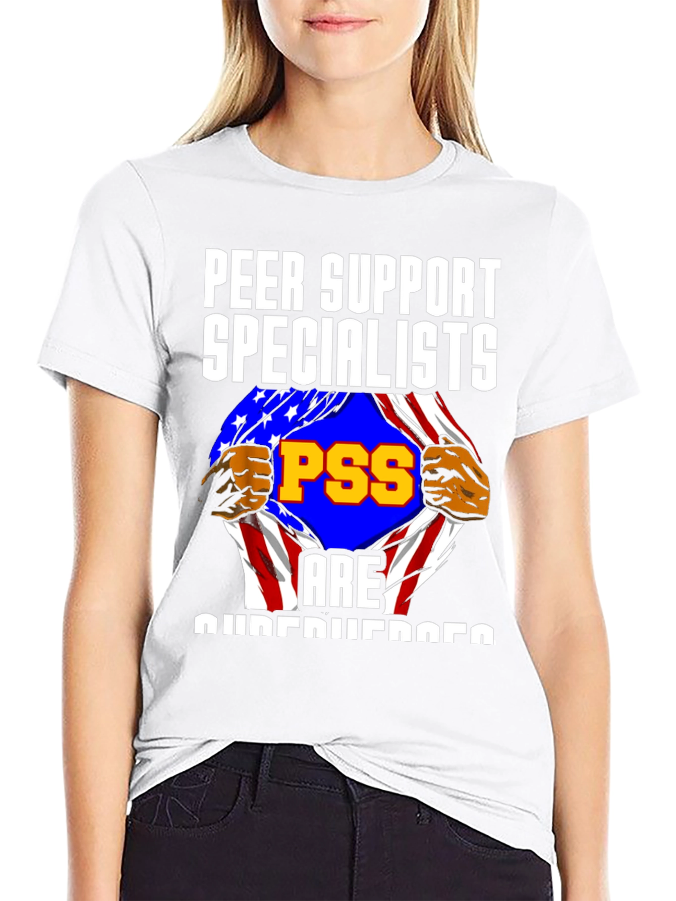 Peer Support Specialist Superhero T-Shirt