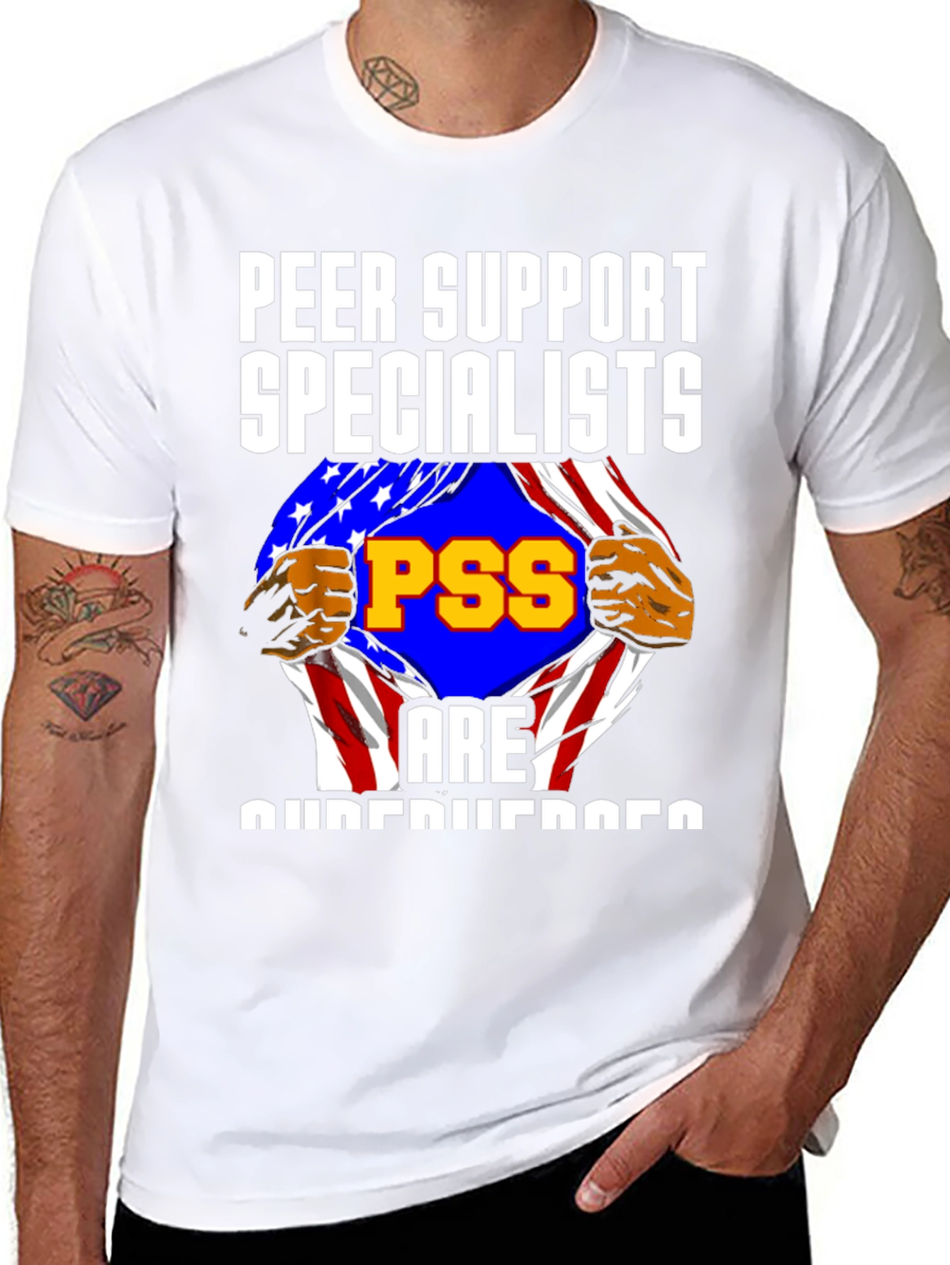 Peer Support Specialist Superhero T-Shirt