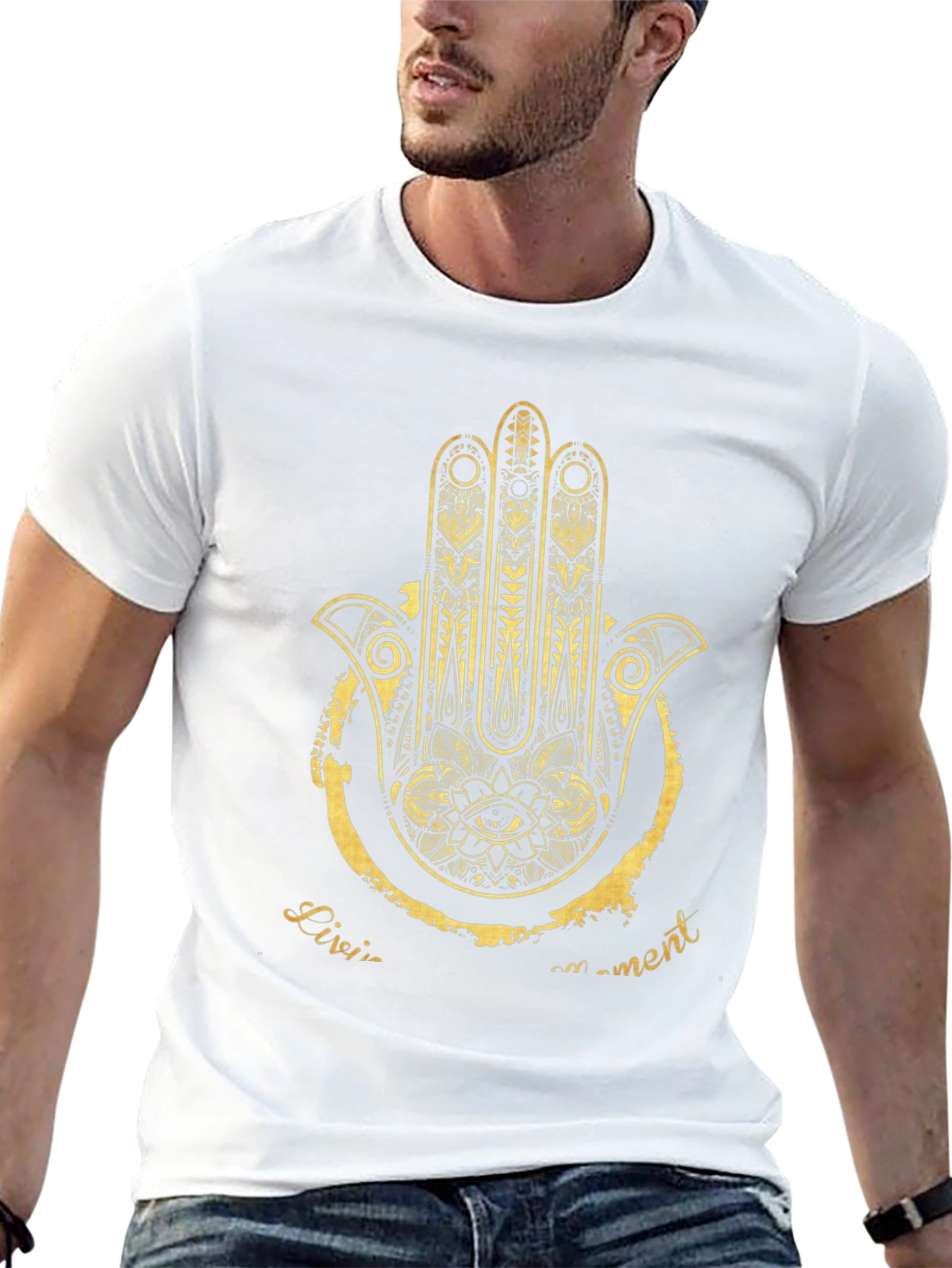 Hamsa Hand Graphic Tee - Stylish Unisex T-Shirt