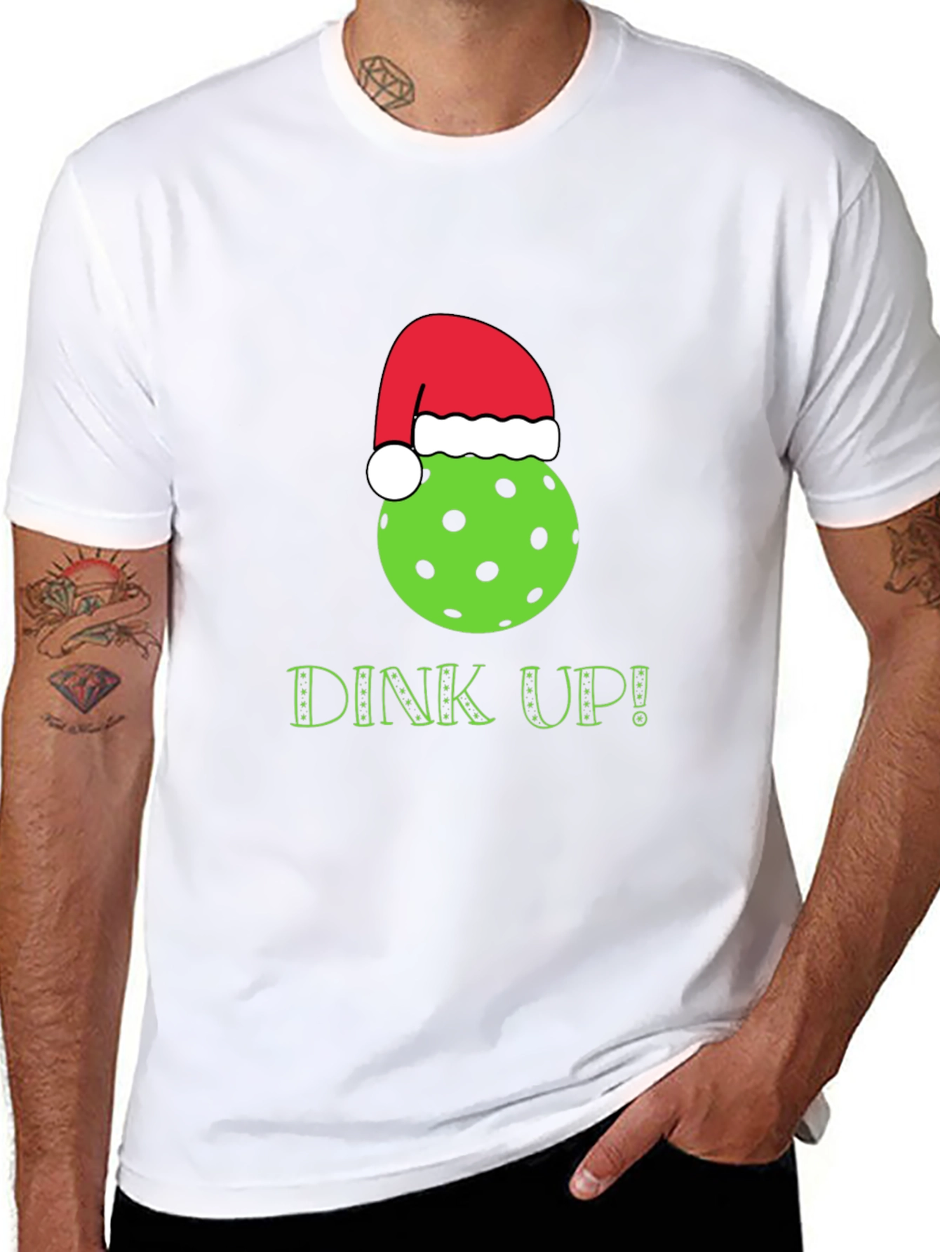 Dink Up Pickleball Christmas T-Shirt