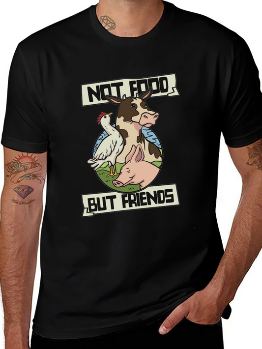 Vegan T-Shirt: Not Food But Friends