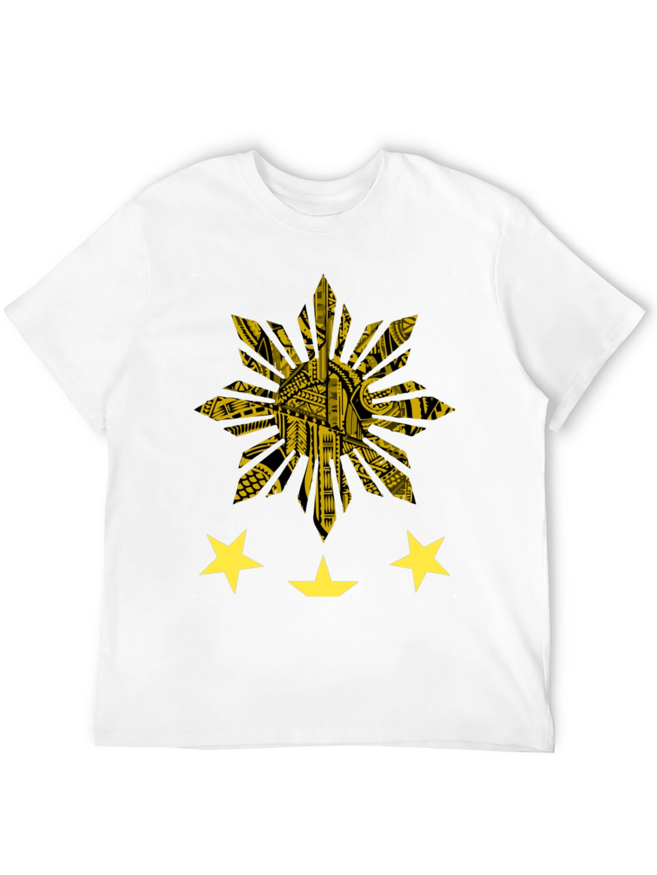Philippine Sun & Stars Graphic Tee - Black