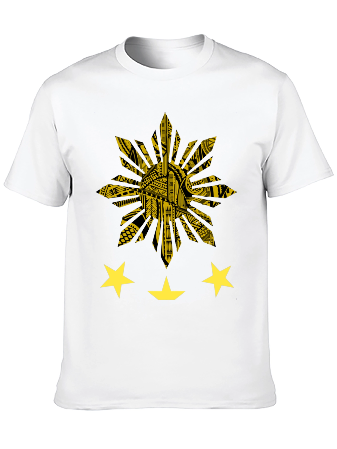 Philippine Sun & Stars Graphic Tee - Black