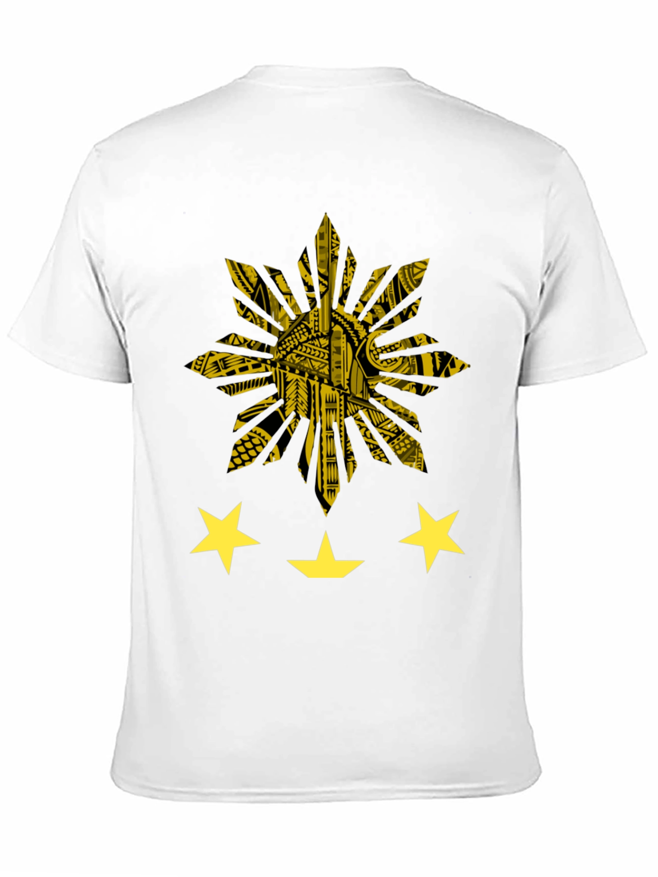 Philippine Sun & Stars Graphic Tee - Black
