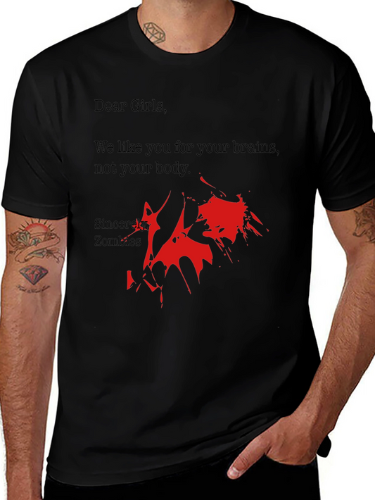 Zombie Brains T-Shirt - Funny Zombie Gift