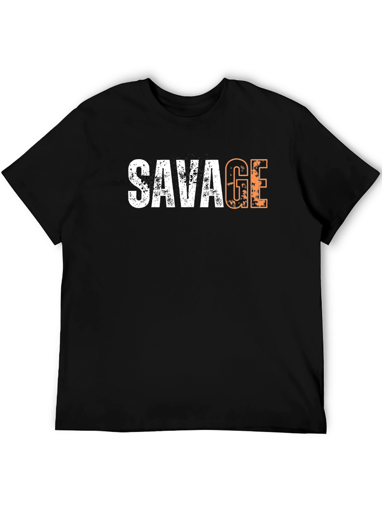 Savage Graphic Print Black T-Shirt