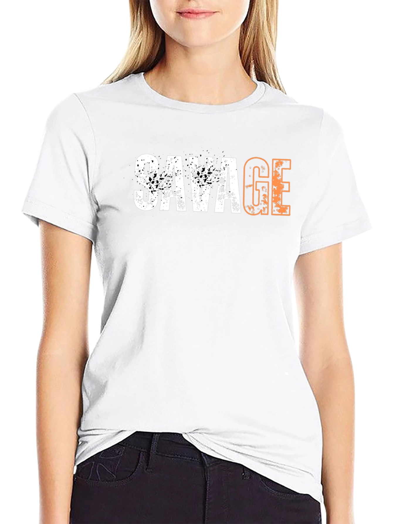 Savage Graphic Print Black T-Shirt