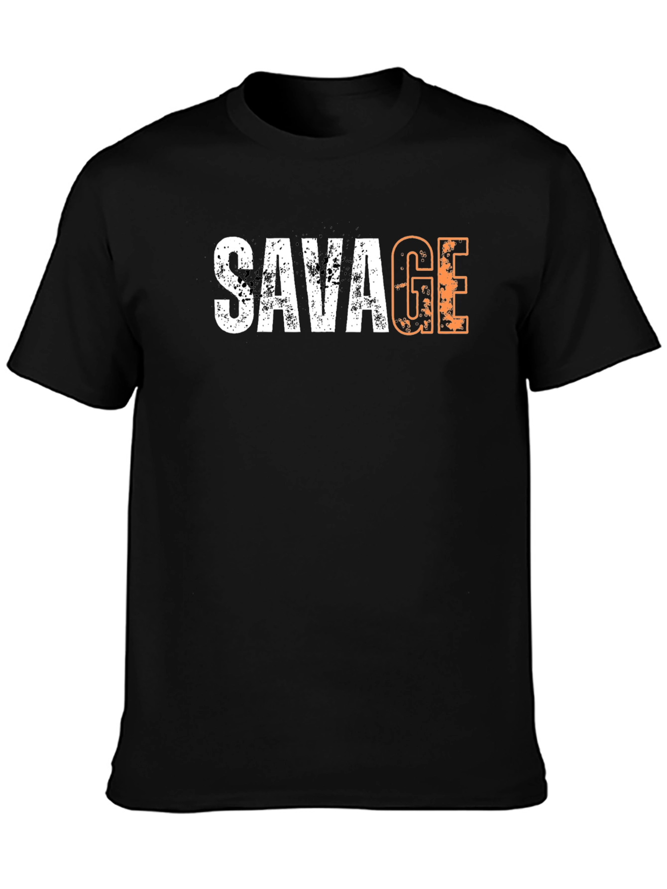 Savage Graphic Print Black T-Shirt