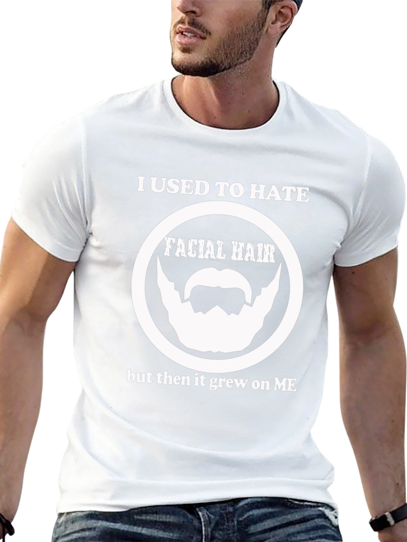 Funny Facial Hair T-Shirt - Beard Lover Tee