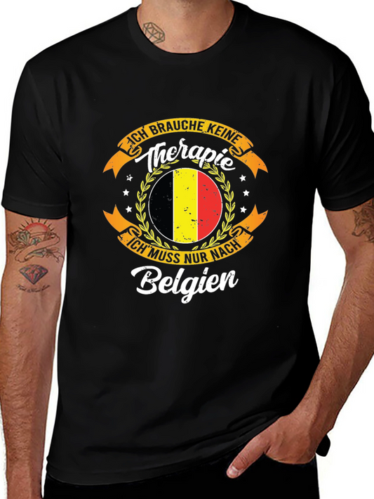 Belgium Therapy T-Shirt - Novelty Graphic Tee