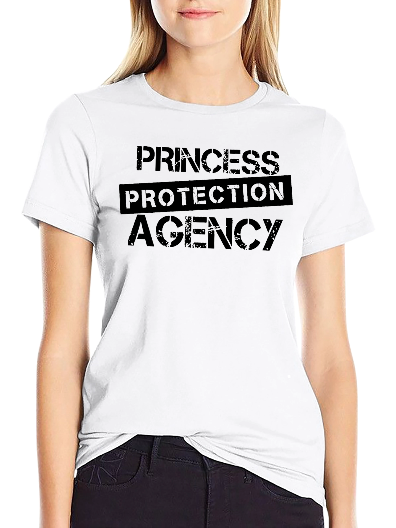 Princess Protection Agency Black Graphic Tee