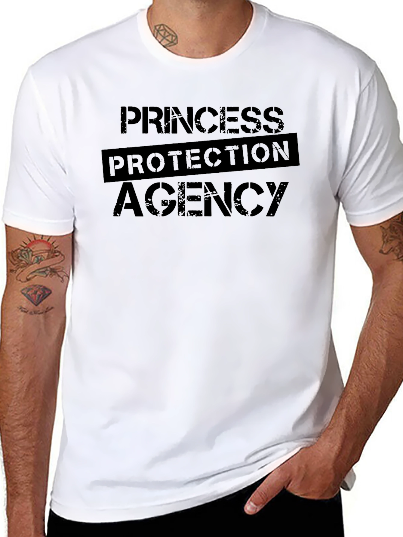 Princess Protection Agency Black Graphic Tee