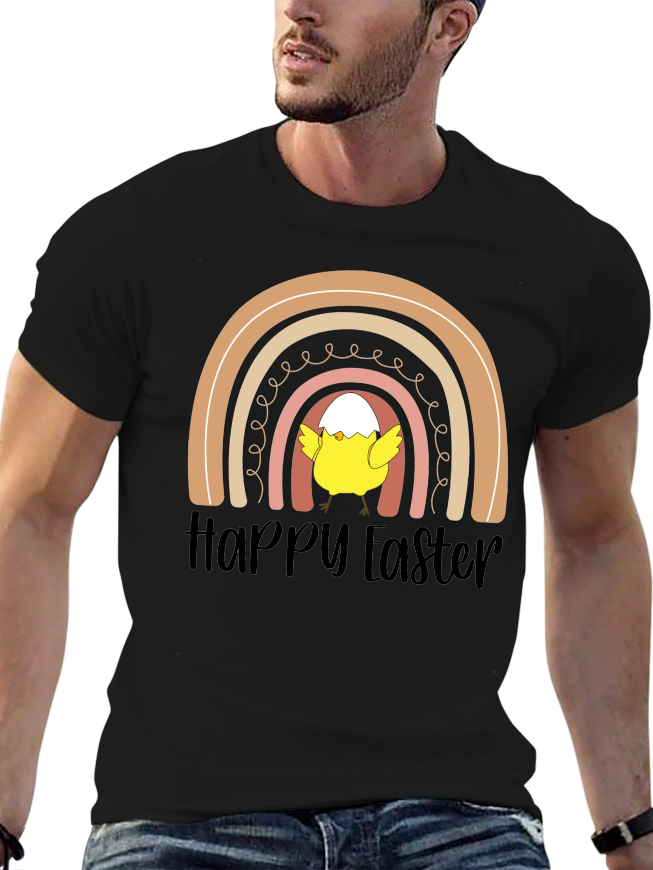Happy Easter Chick Rainbow T-Shirt