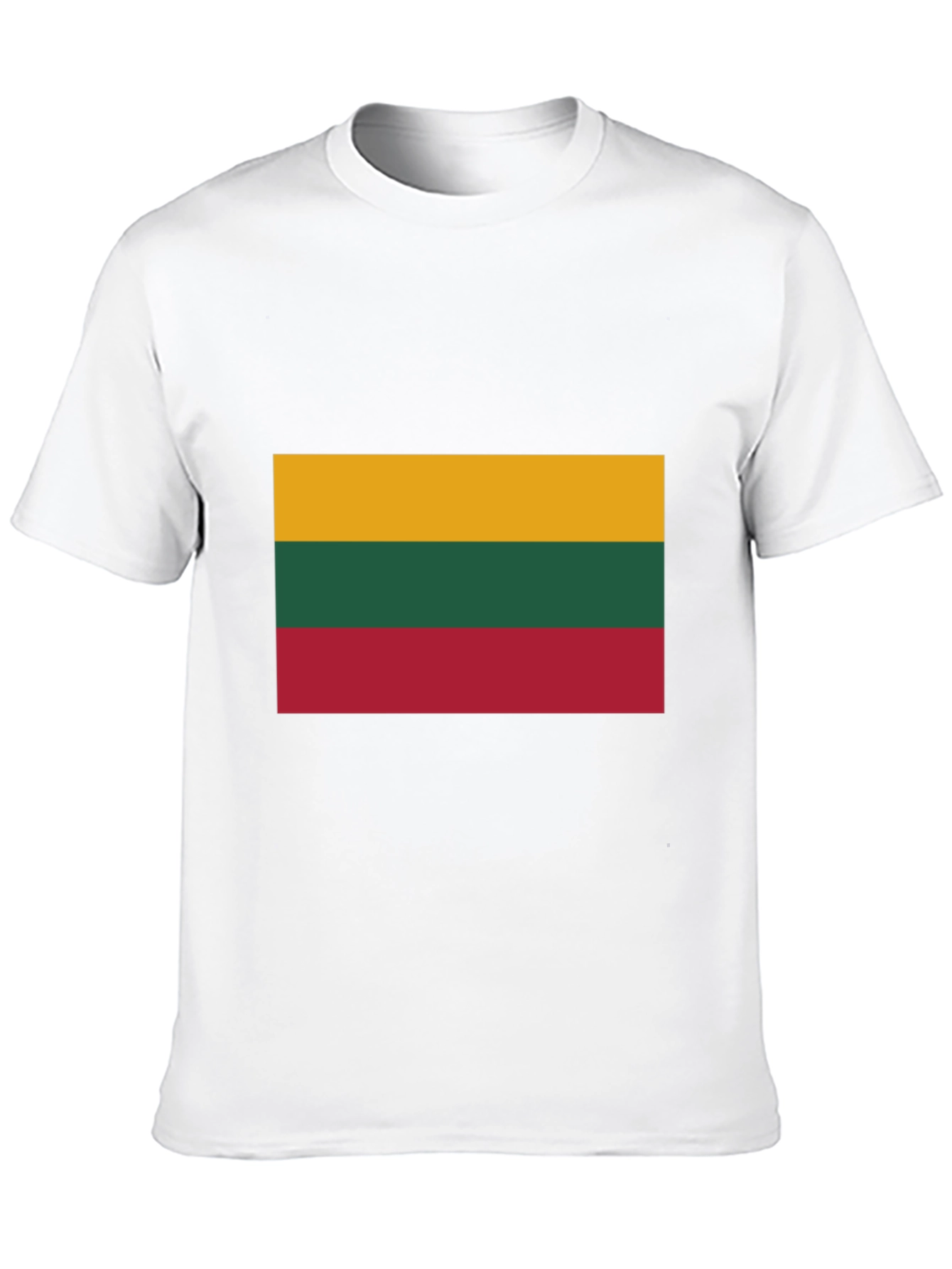 Lithuania Flag Graphic T-Shirt - Black