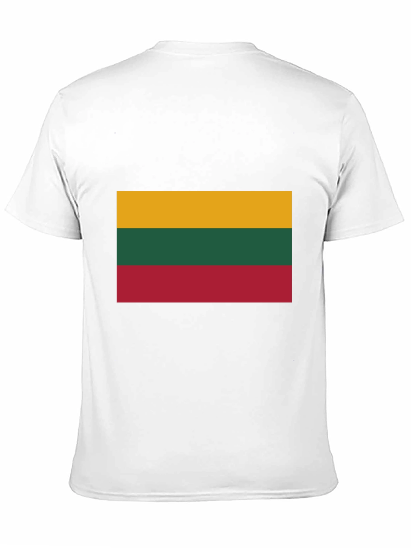 Lithuania Flag Graphic T-Shirt - Black