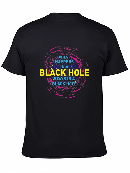 Black Hole Graphic T-Shirt - What Happens Stays
