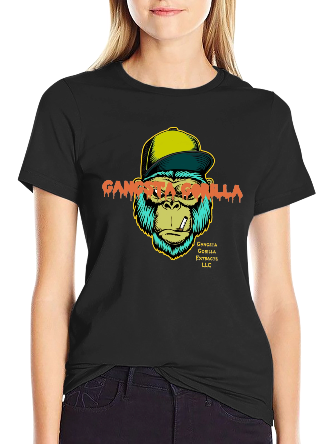 Gangsta Gorilla Graphic T-Shirt