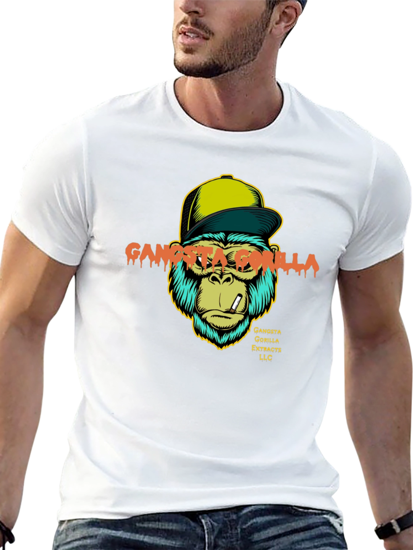 Gangsta Gorilla Graphic T-Shirt