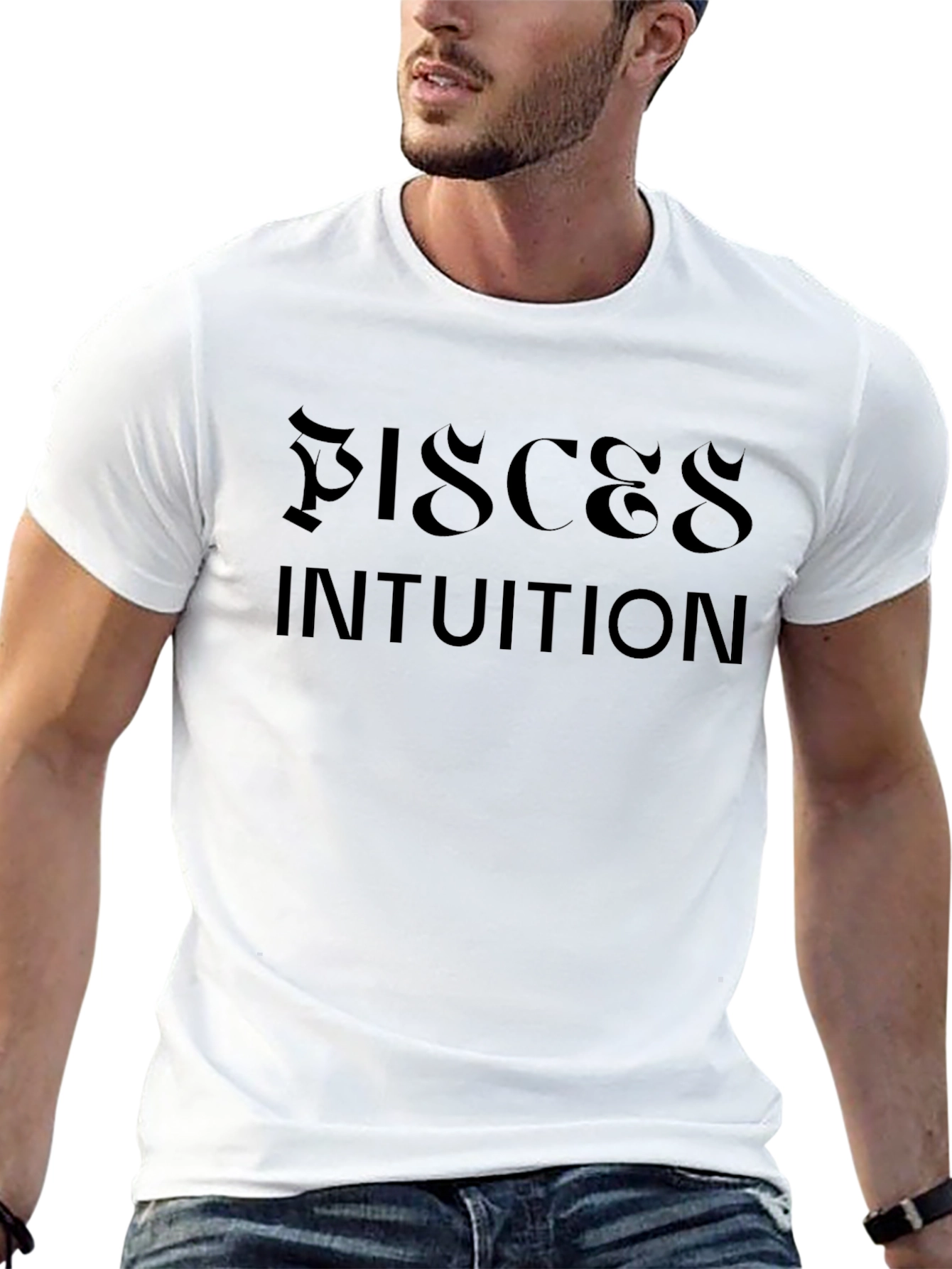 Pisces Intuition Black Graphic Tee