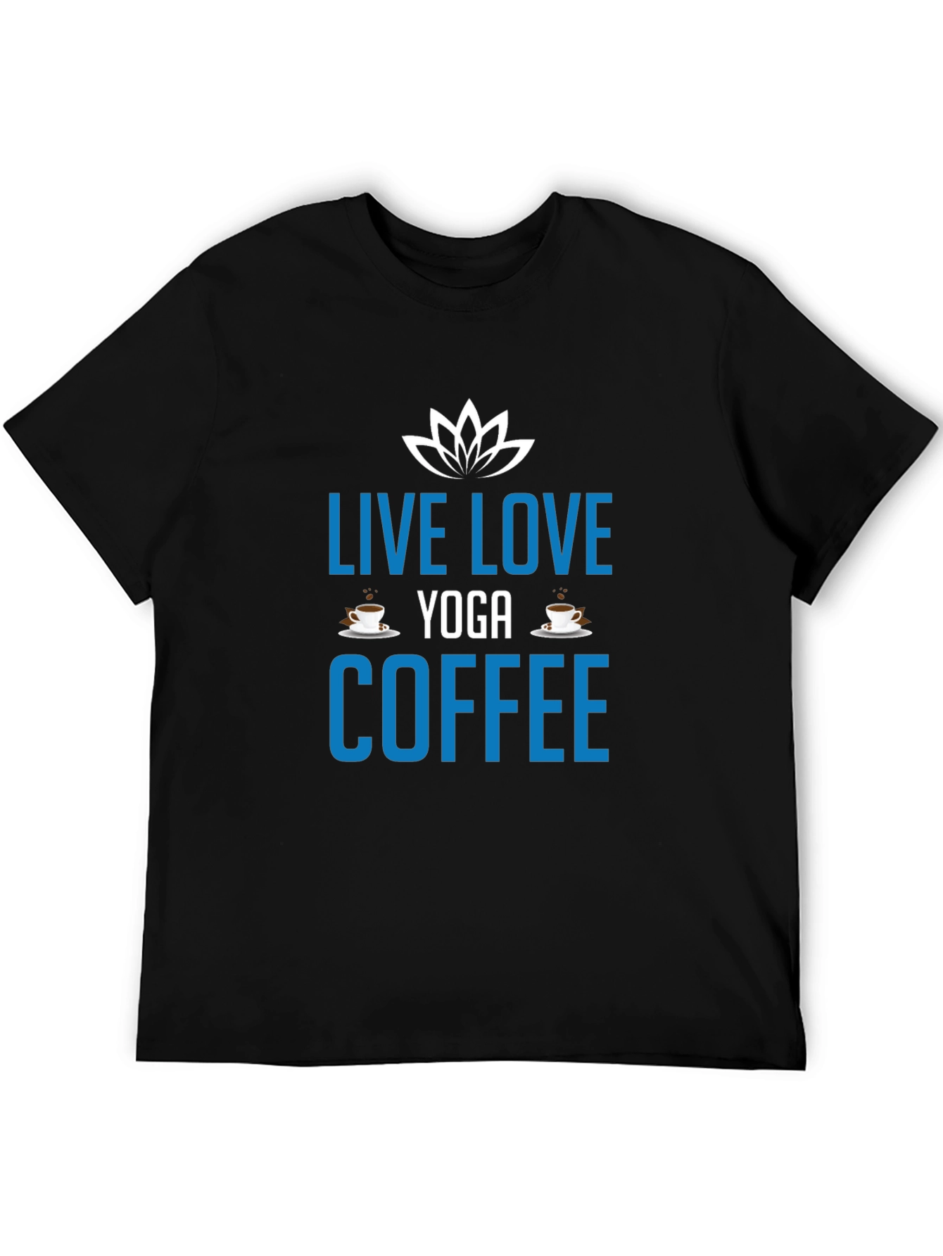 Live Love Yoga Coffee Black Graphic Tee
