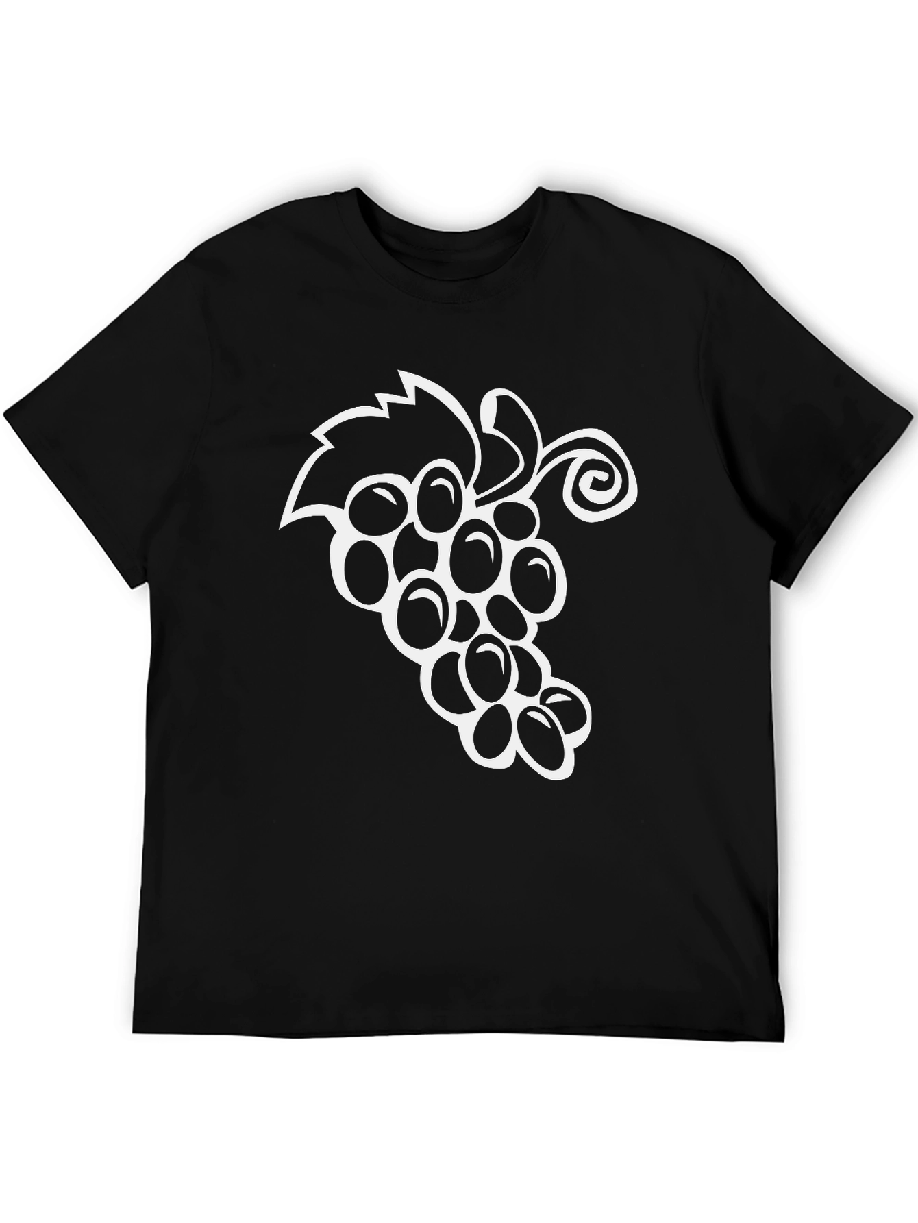 Grape Vine Graphic Tee - Black Unisex T-Shirt