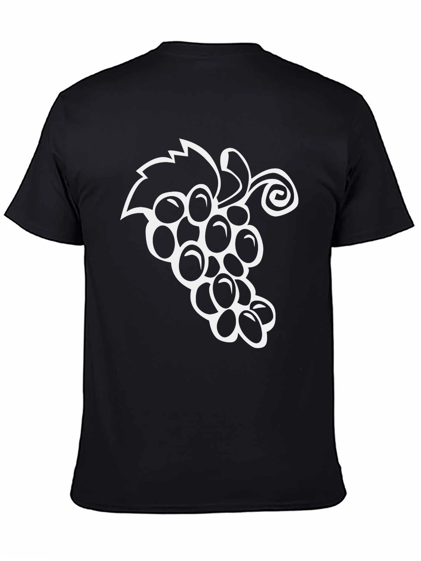 Grape Vine Graphic Tee - Black Unisex T-Shirt