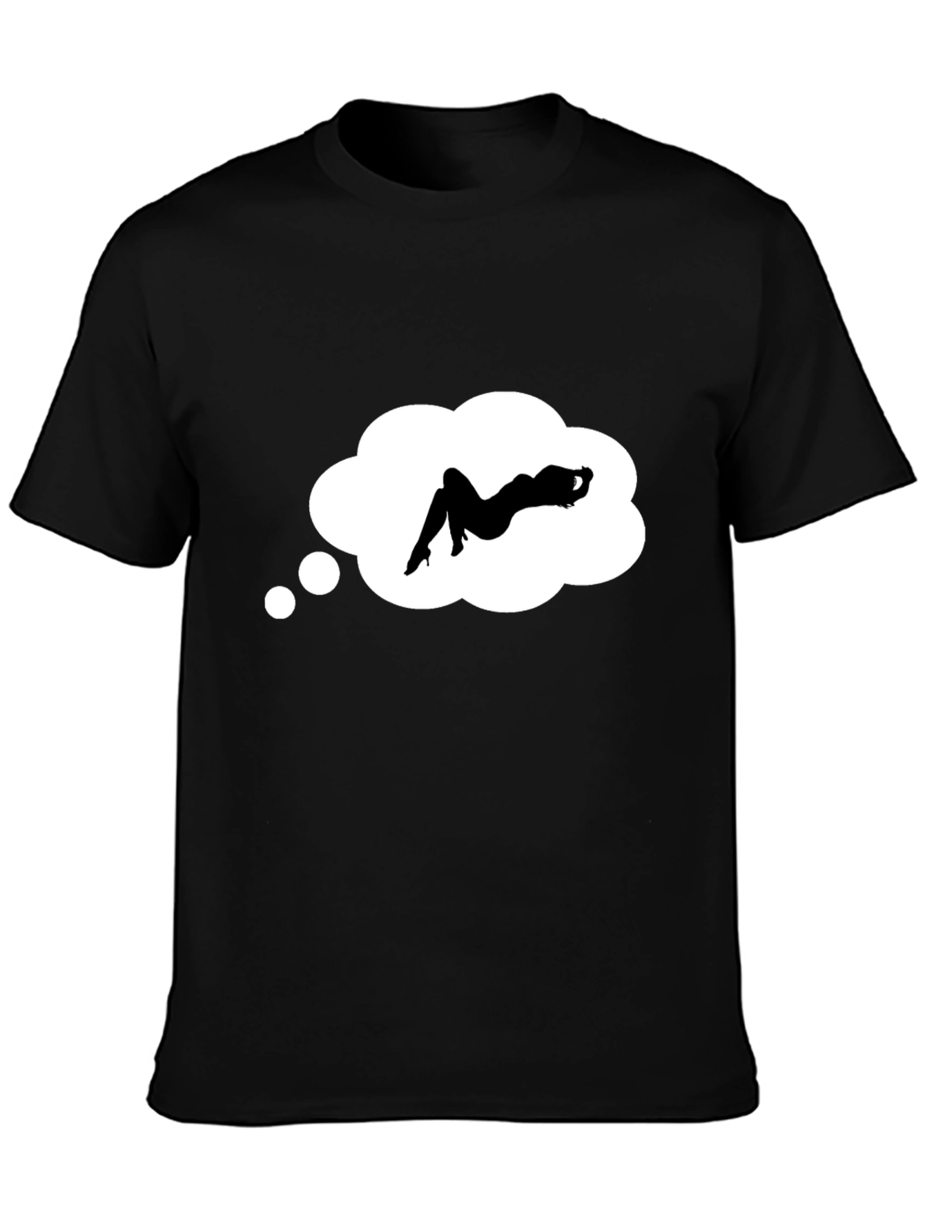 Dreaming Woman Black Graphic Tee