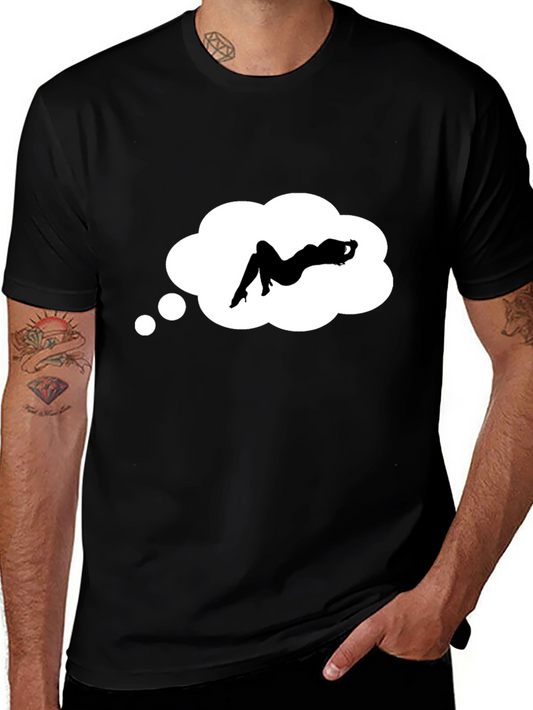 Dreaming Woman Black Graphic Tee