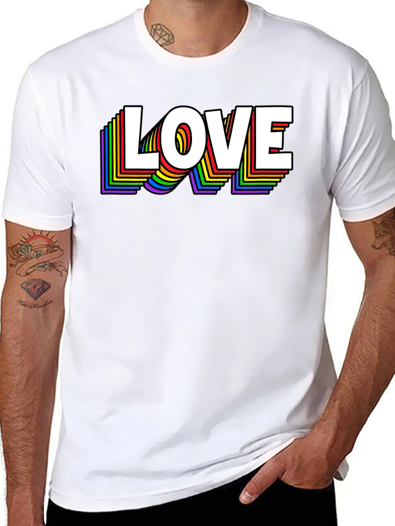 Rainbow Love T-Shirt - Pride Apparel