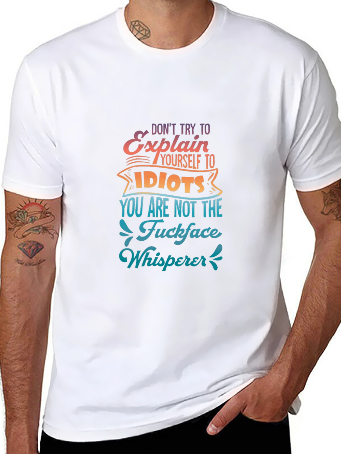 Dont Explain to Idiots Graphic Tee - Black