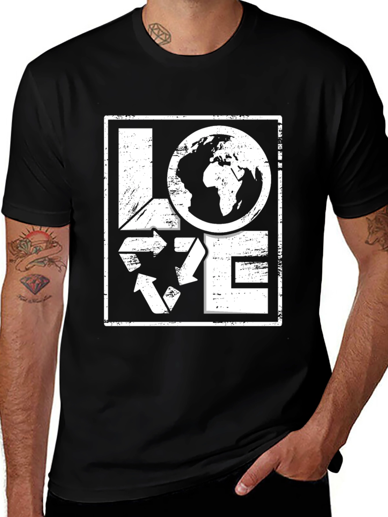 Love Earth Graphic Tee - Eco Friendly T-Shirt