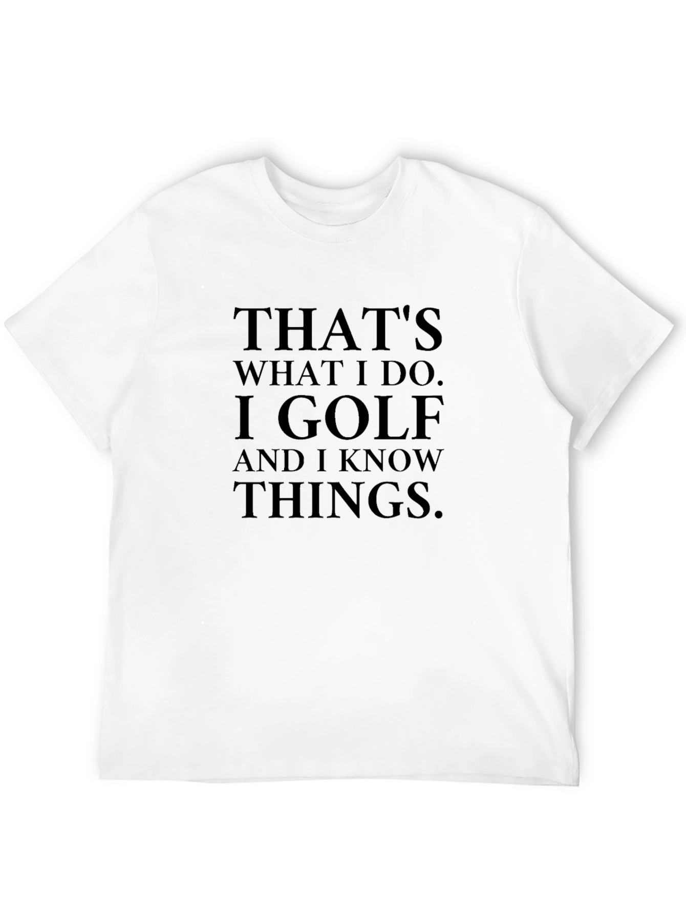 Golf & Know Things Black Graphic Tee