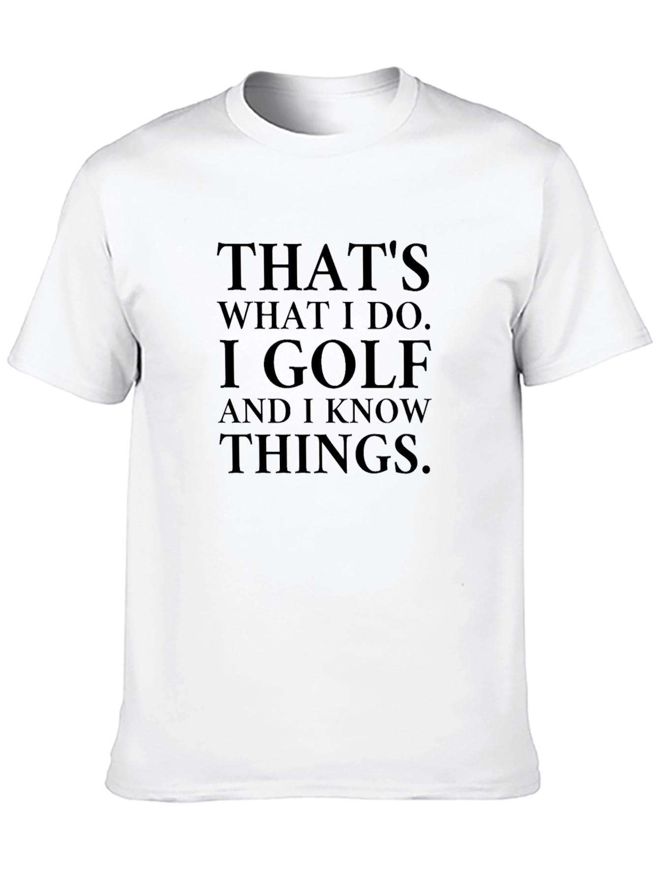 Golf & Know Things Black Graphic Tee