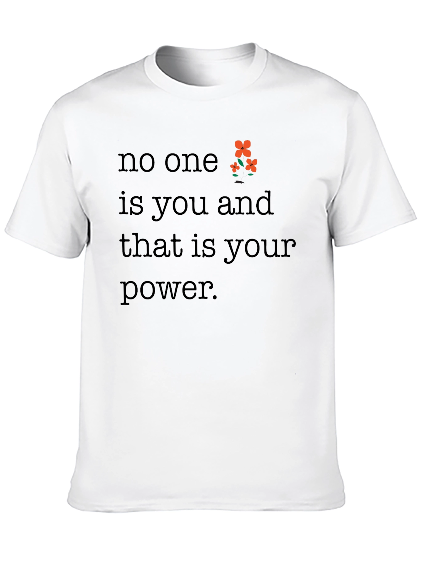 Empowering No One is You Black Graphic Tee