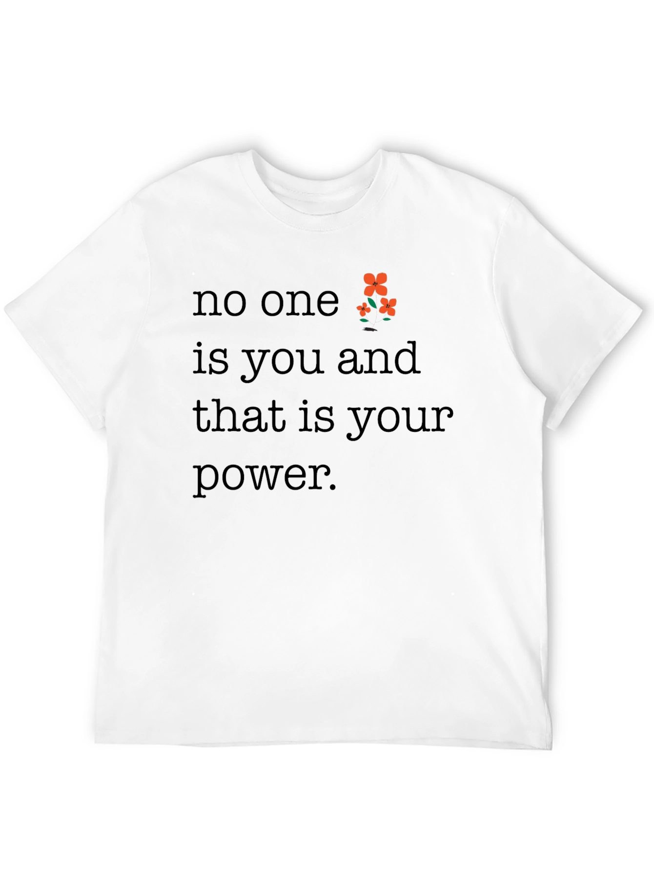 Empowering No One is You Black Graphic Tee
