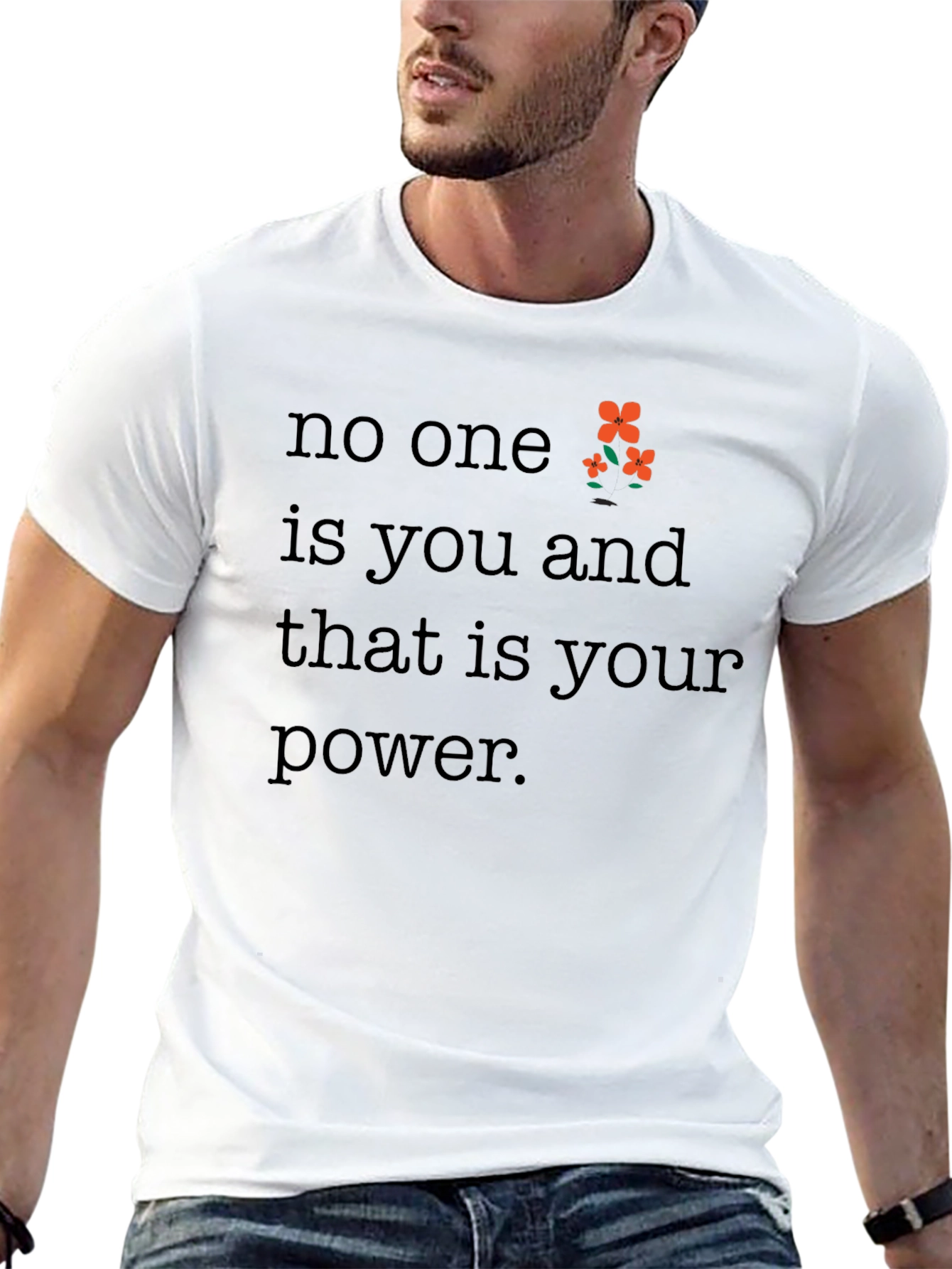 Empowering No One is You Black Graphic Tee