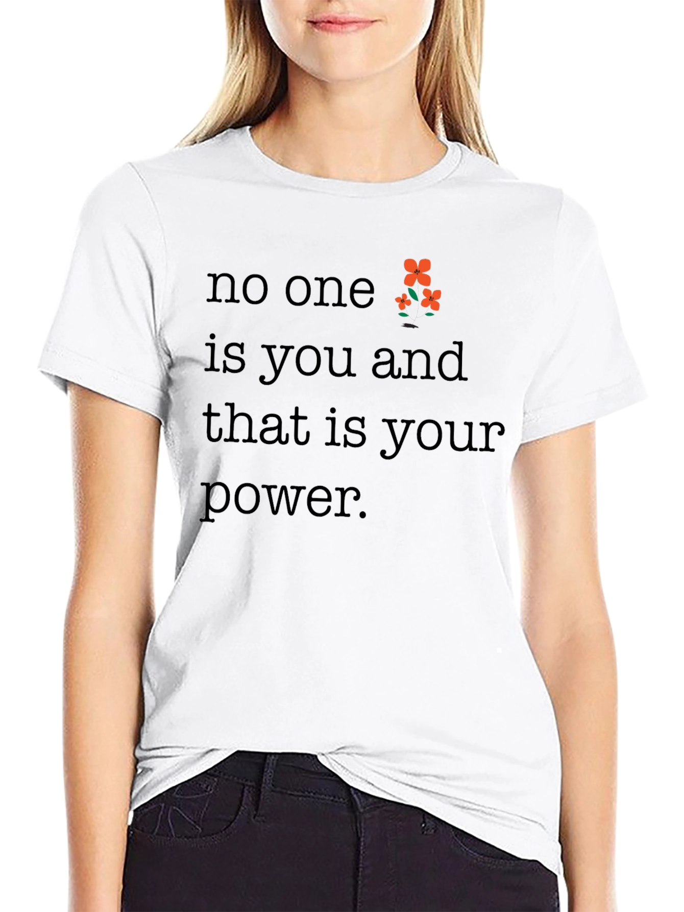Empowering No One is You Black Graphic Tee