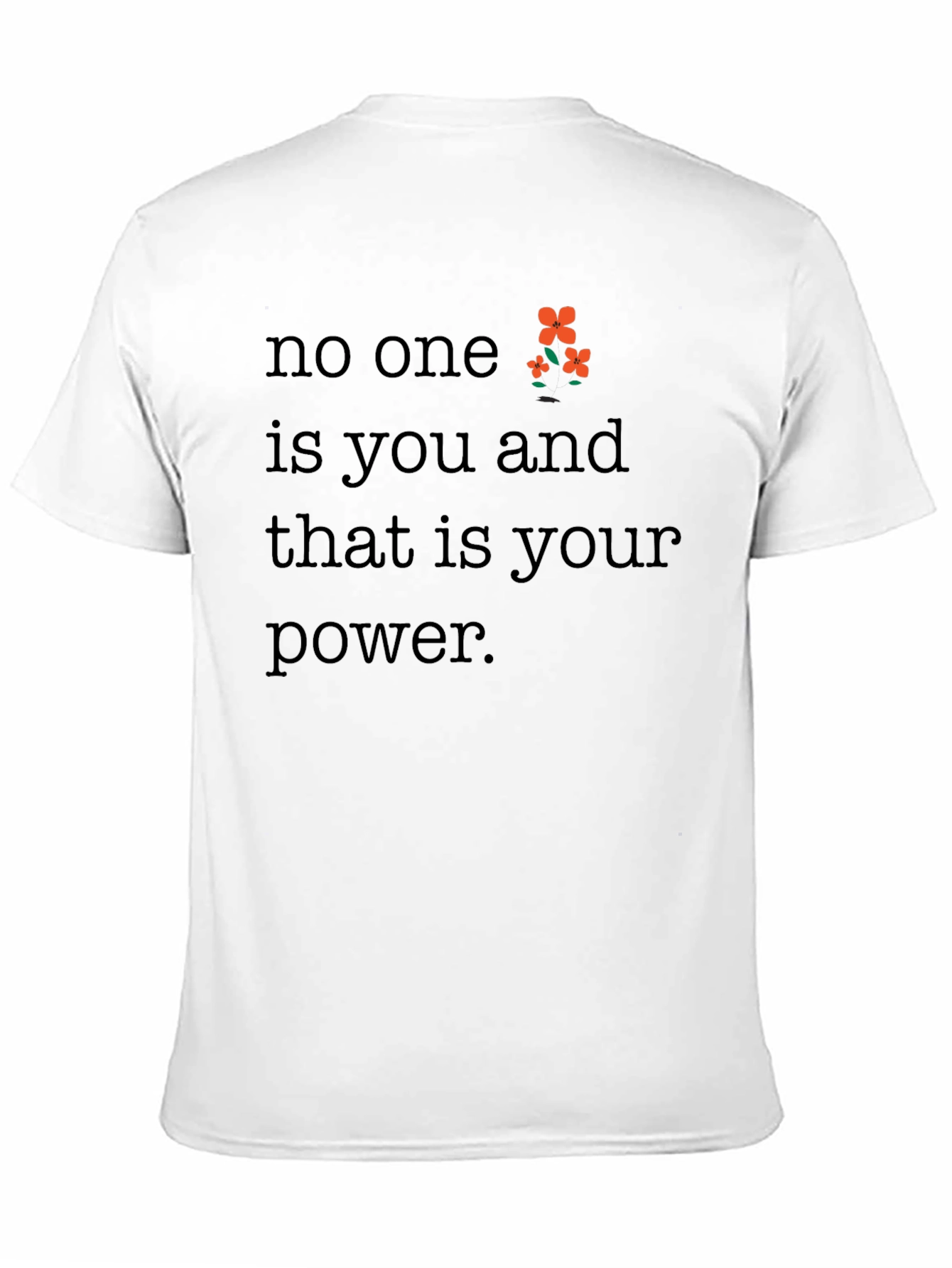 Empowering No One is You Black Graphic Tee