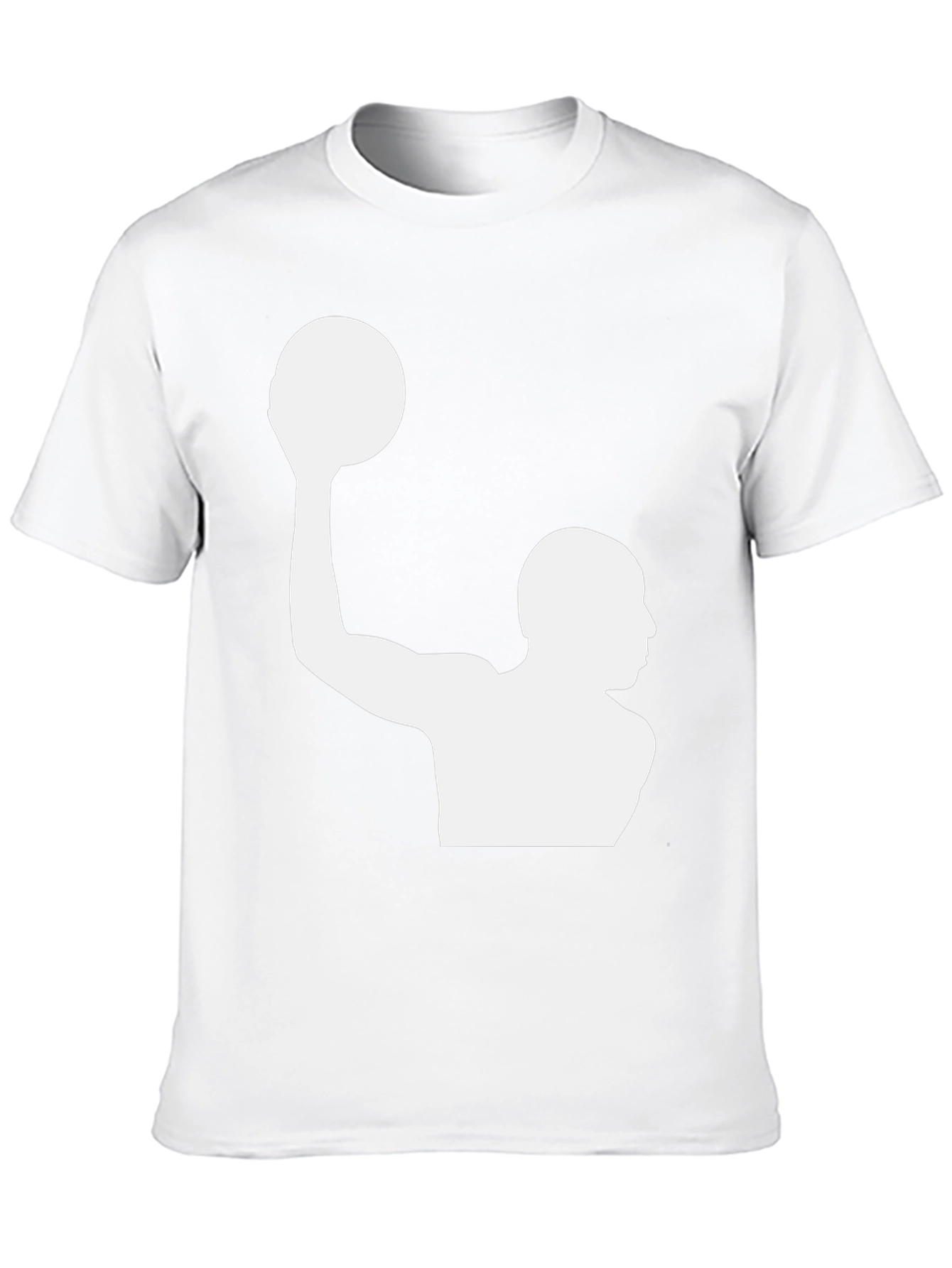 Water Polo Player Graphic T-Shirt - Black