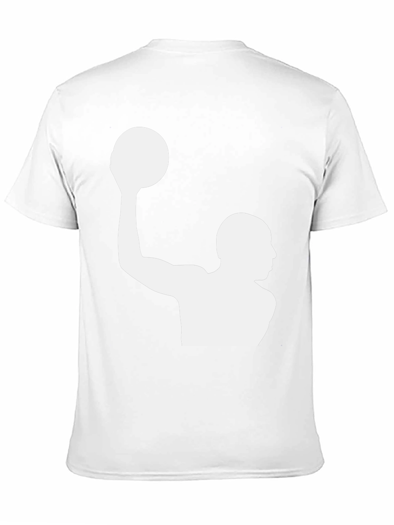 Water Polo Player Graphic T-Shirt - Black