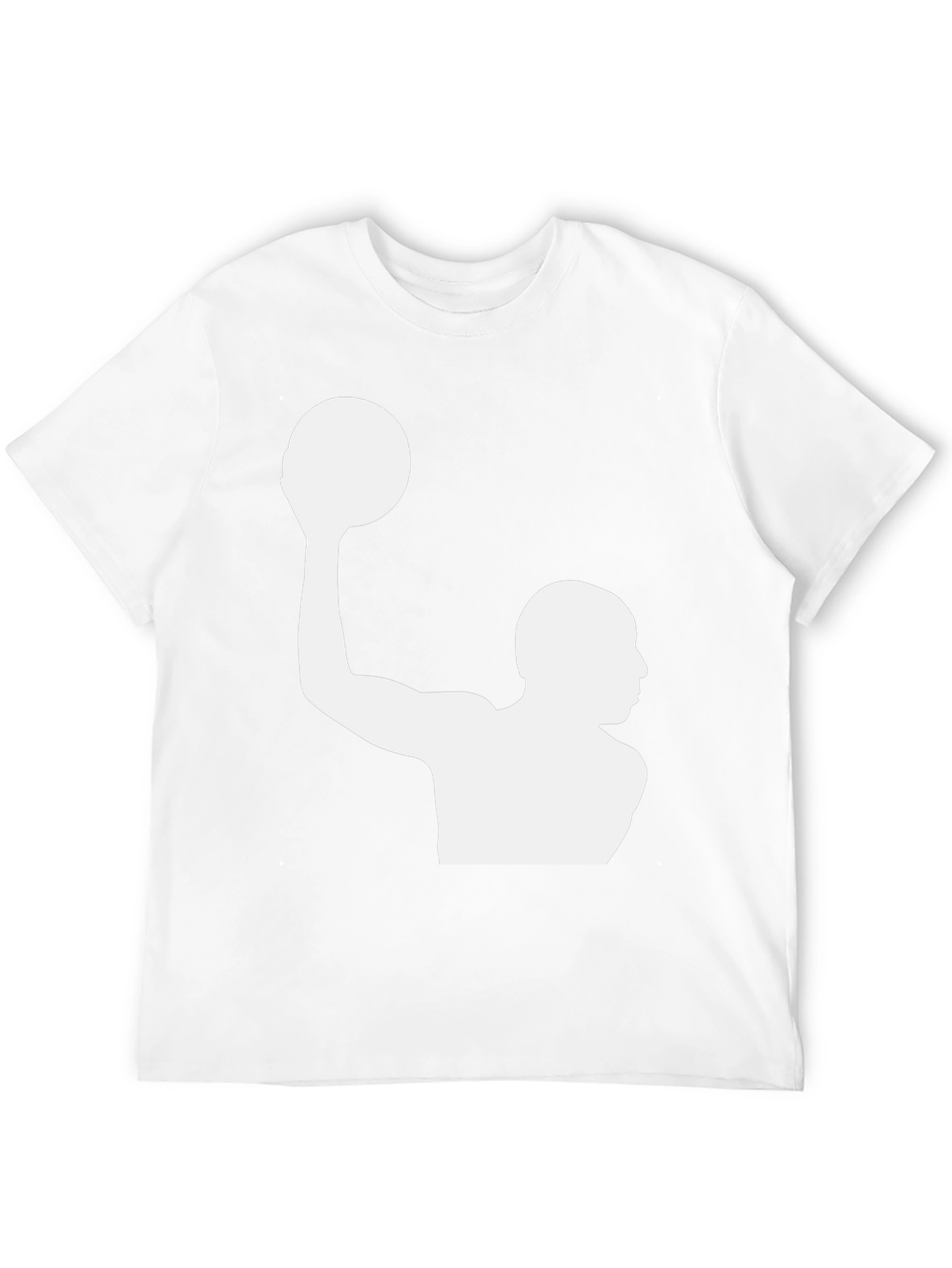 Water Polo Player Graphic T-Shirt - Black