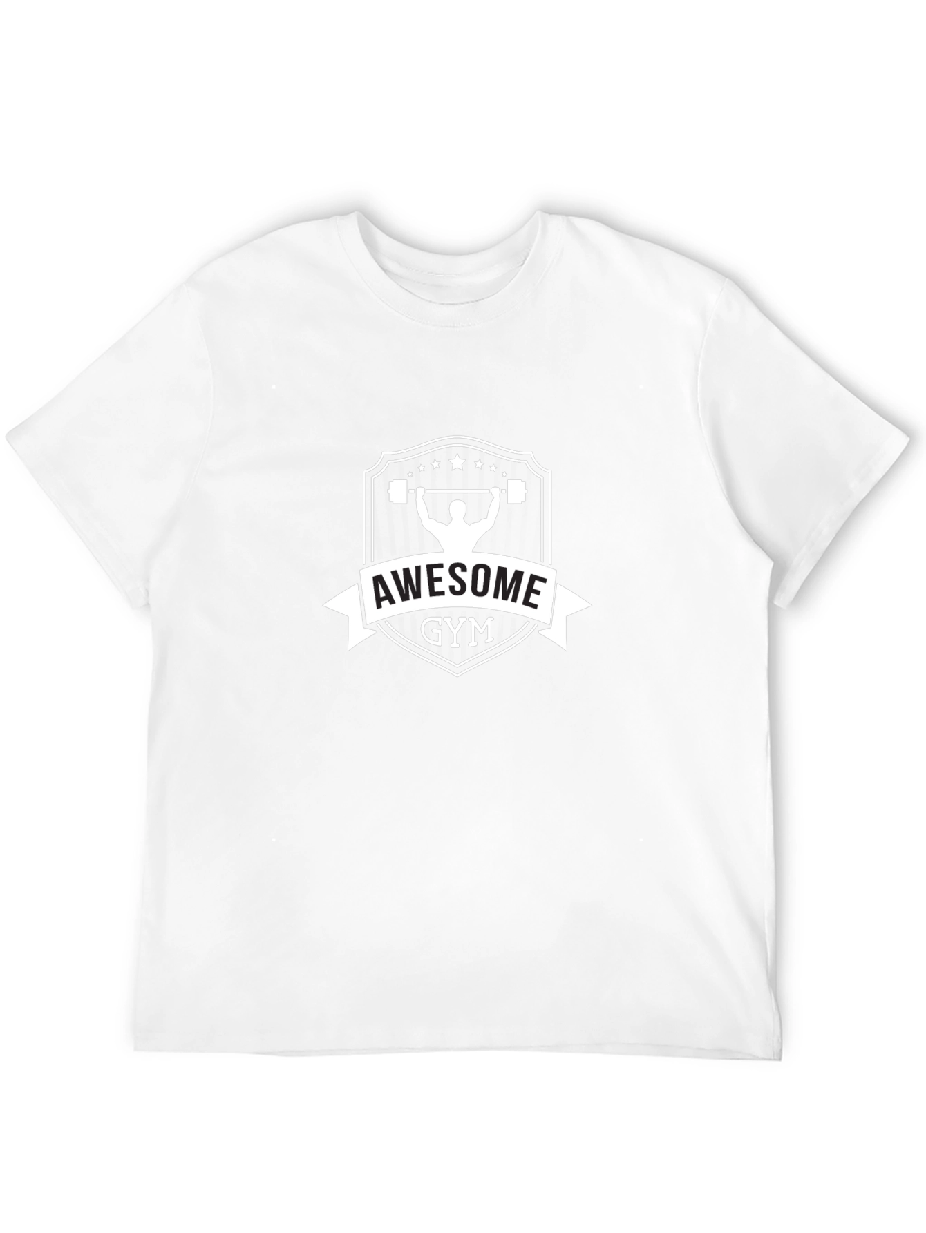 Awesome Gym Black T-Shirt for Fitness Lovers
