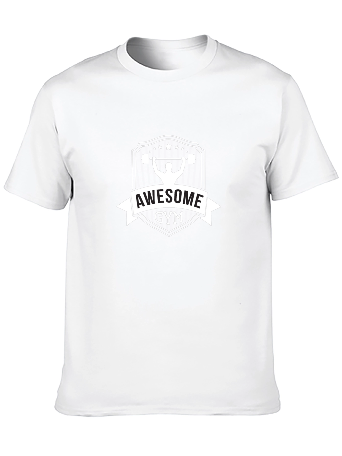 Awesome Gym Black T-Shirt for Fitness Lovers